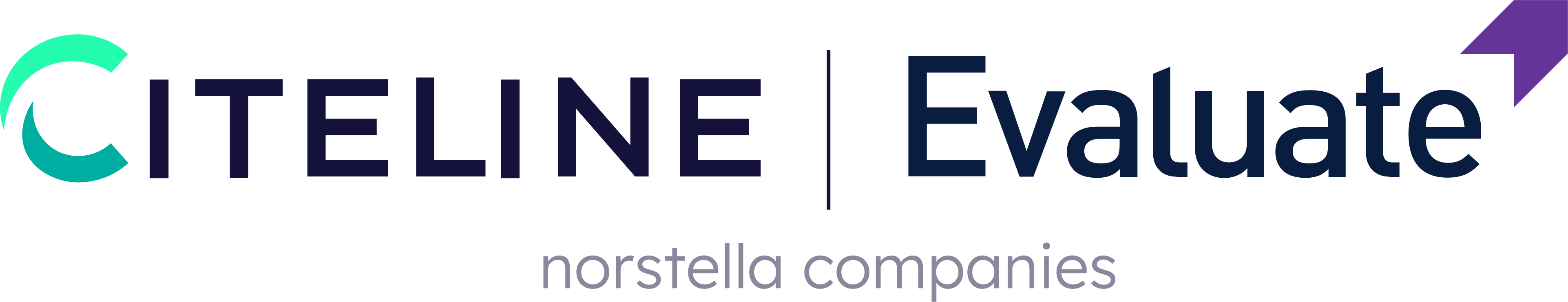 Citeline and Evaluate logos with a tagline underneath that reads norstella companies.