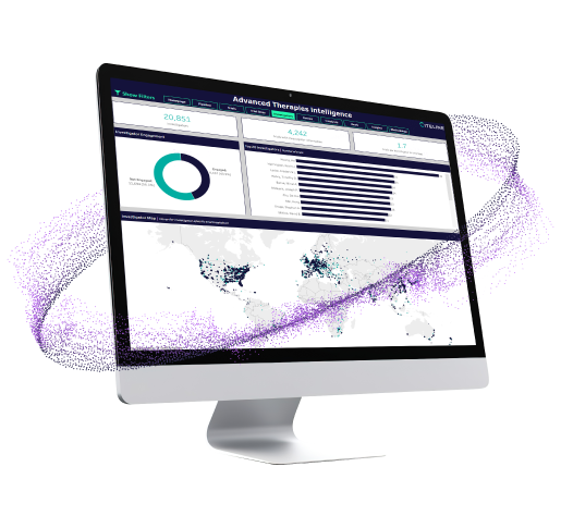 Screenshot of the Advanced Therapies Intelligence product.