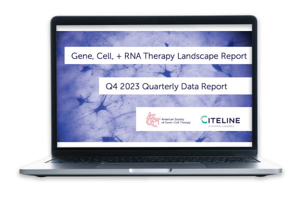 PDF preview of the ASGCT Citeline Q4 2023 Report.
