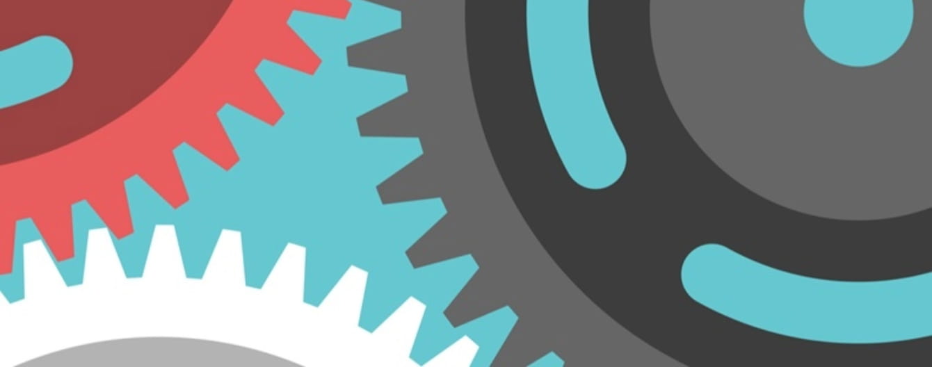 a close-up of a colorful gears