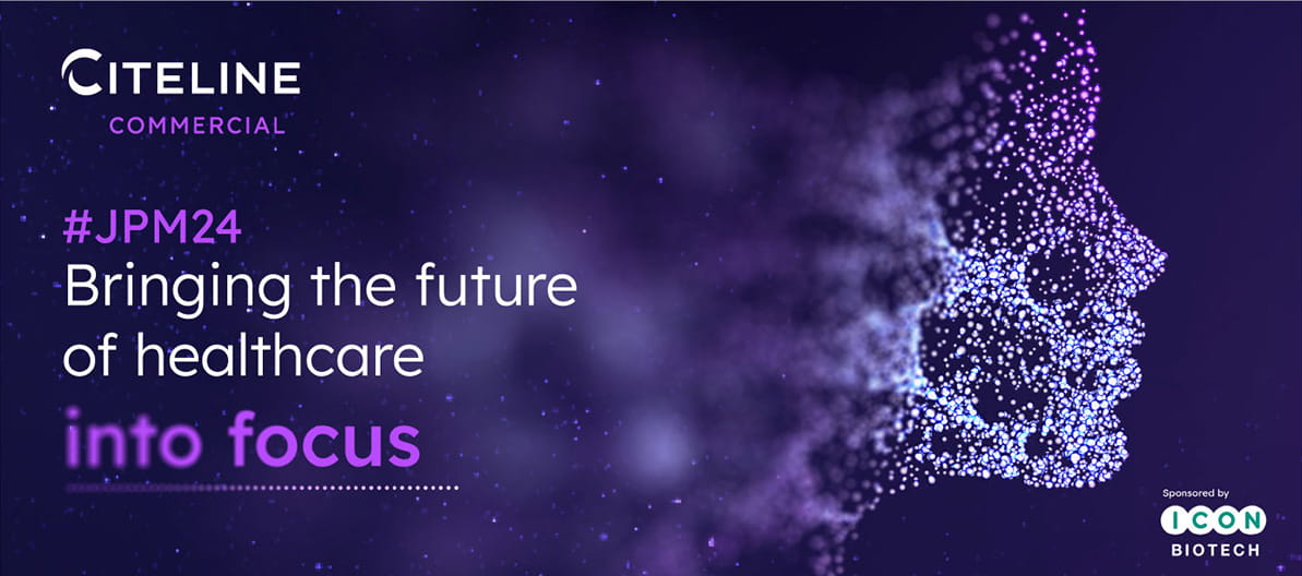 Banner with text Bringing the future of healthcare into focus overlayed.