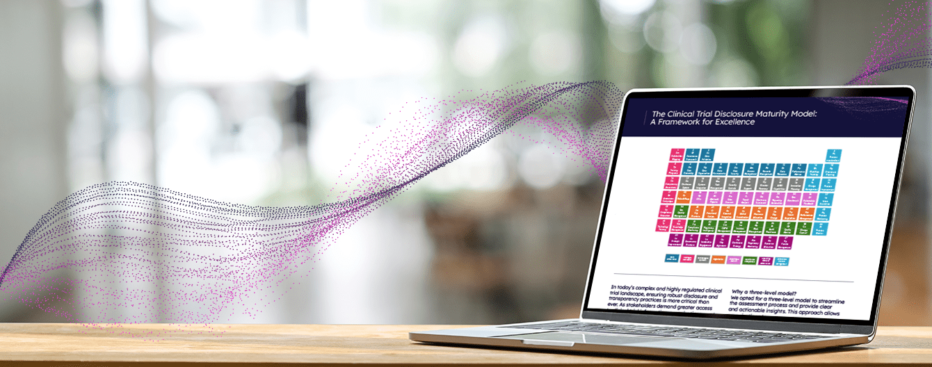 PDF preview of The Clinical Trial Disclosure Maturity Model A Framework for Excellence article.
