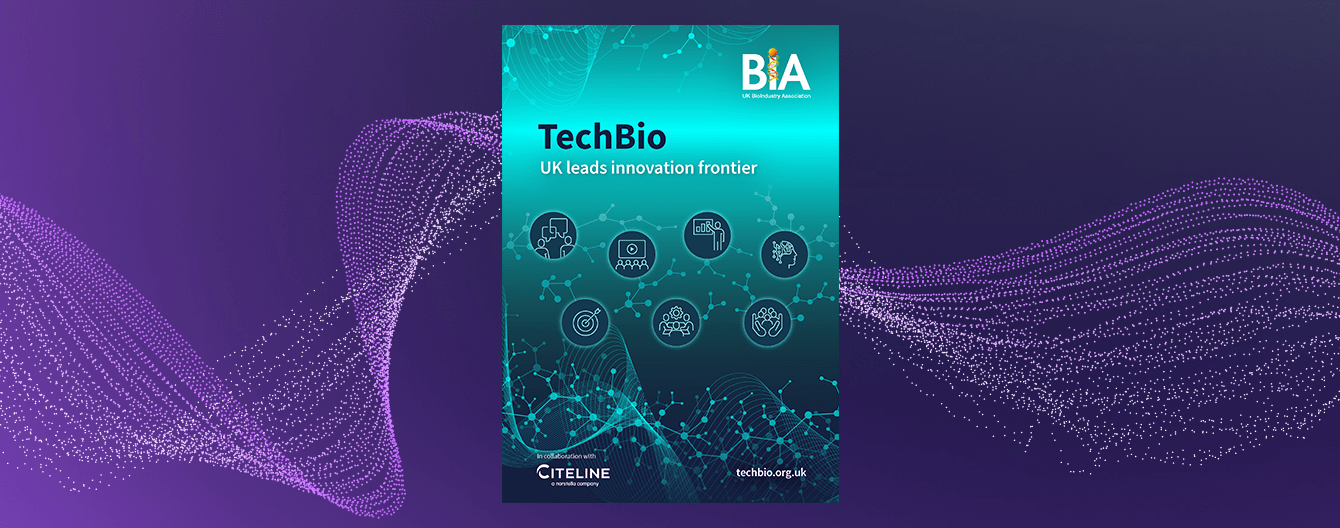 Report cover for TechBio