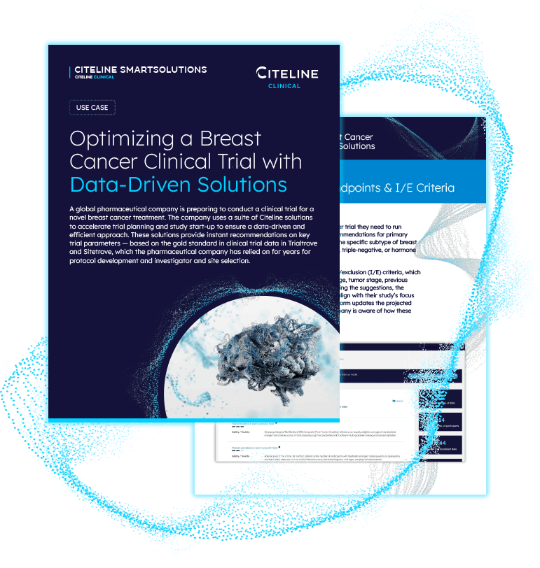 PDF previews of the Optimizing a Breast Cancer Trial with Data-Driven Solutions.