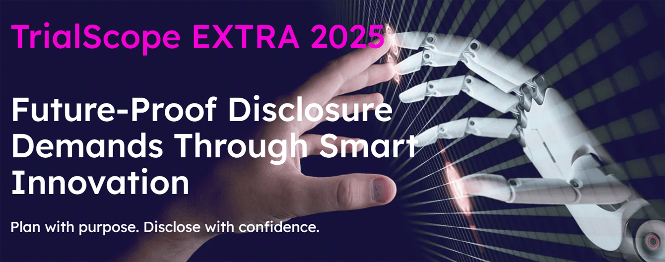 TrialScope EXTRA 2025: Future-Proof Disclosure Demands Through Smart Innovation banner