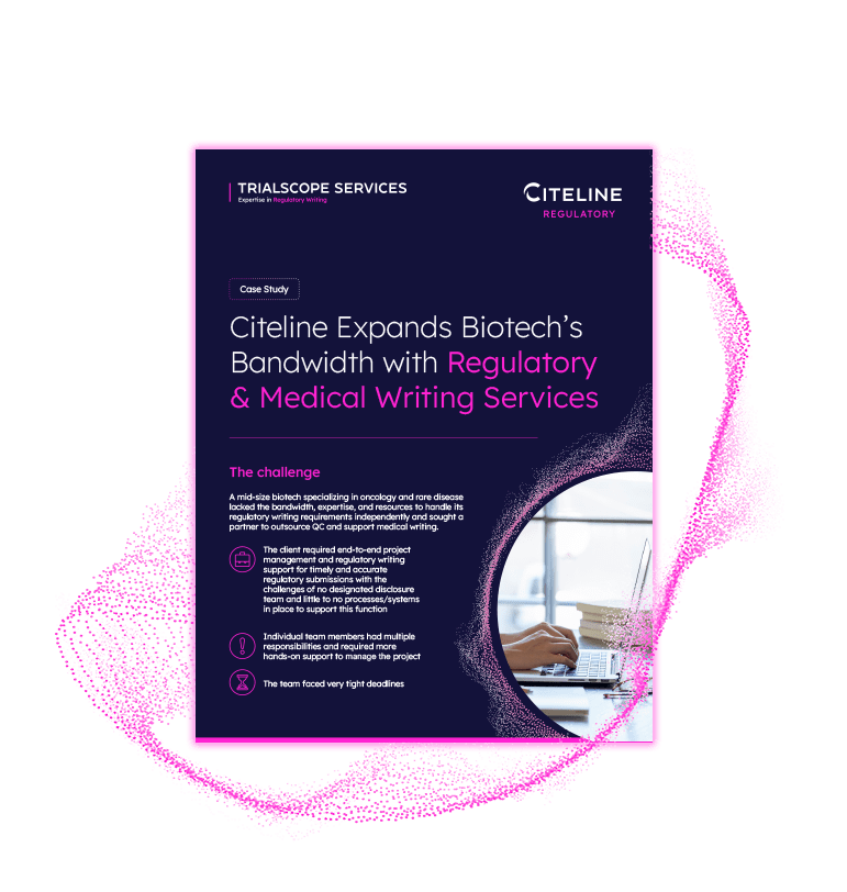 Citeline Expands Biotech’s Bandwidth with Regulatory & Medical Writing Services