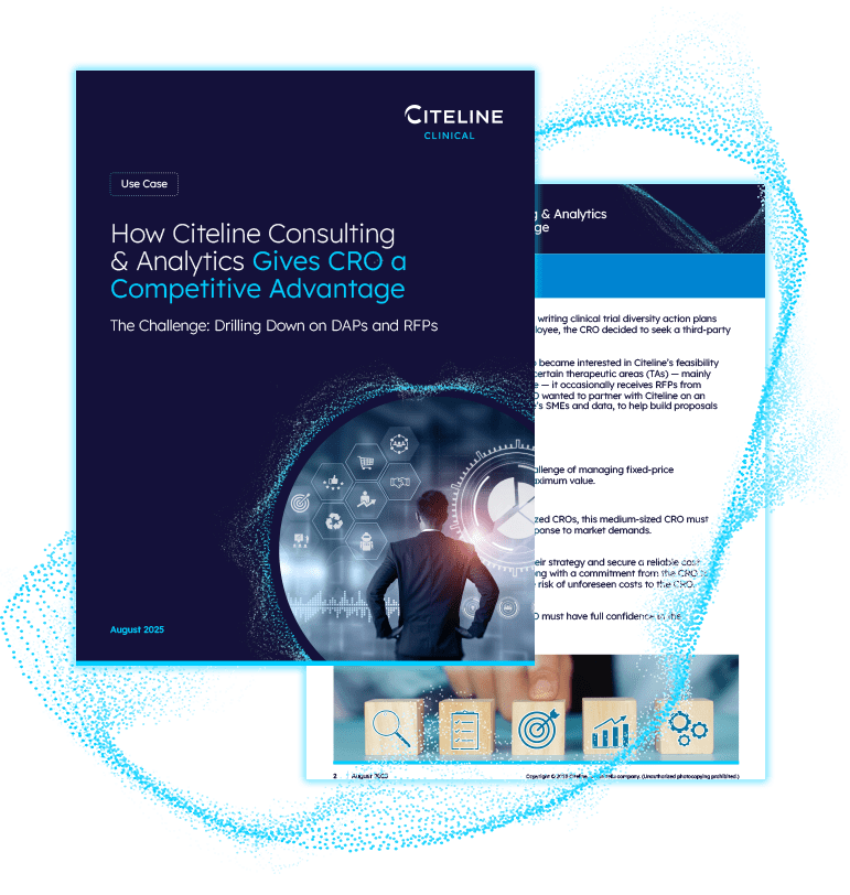 PDF preview of How Citeline Consulting and Analytics Gives CRO a Competitive Advantage use case.