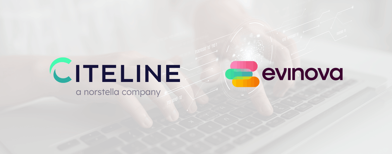 Logo for Citeline x Evinova Partnership