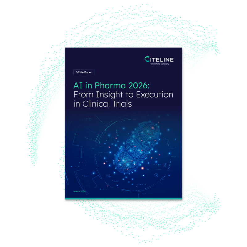 PDF preview of the AI in Pharma 2026 white paper.