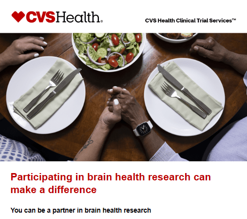 CVSHealth's article about participating in brain health research.