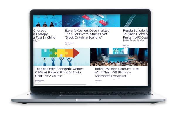 PDF previews of the Scrip Asia 100 article pack containing five articles.