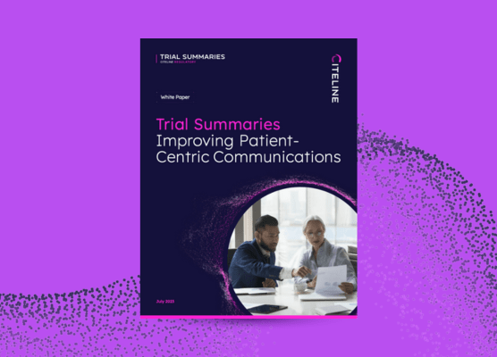 PDF preview of the Trial Summaries: Improving Patient Centric Communications white paper.